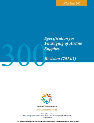 ATA Spec 300-2014 Specification for Packaging of Airline Supplie - Click Image to Close